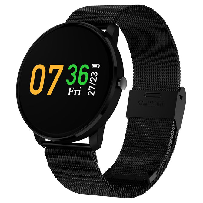 CF007H IPS Colorful LED Screen IP67 Fitness Smart Bracelet Heart Rate Blood Pressure Smartband Watch Wristband Black