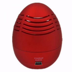 Novel Design Egg Shape Wireless Bluetooth Receiver Tumbler Mini Audio Speaker, Supports MP3 MP4 Computer Red/Speaker