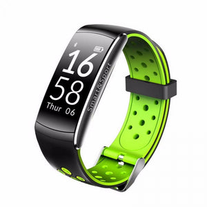 Q8 Bluetooth Smart Watch IP68 Waterproof Smartband Heart Rate Monitor Smart Bracelet Fitness Tracker Green
