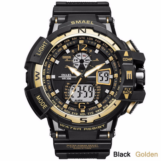 SMAEL Sport Watch Men Clock Male LED Digital Quartz Wrist Watches Men\'s Top Brand Luxury Digital-watch Relogio Masc Blue