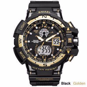 SMAEL Sport Watch Men Clock Male LED Digital Quartz Wrist Watches Men\'s Top Brand Luxury Digital-watch Relogio Masc Silver