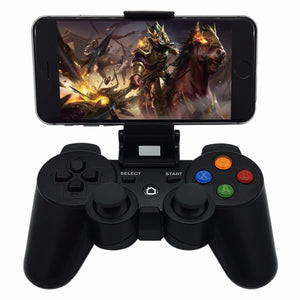 Universal 2.4G Bluetooth Wireless Joystick Game Controller Gamepad For Mobiles Black