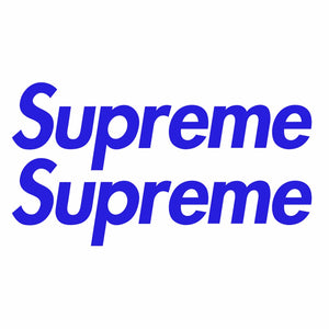 2PCS Fashion Brands Logo Supreme Skateboard Graffiti Waterproof Car Stickers DIY Car Scratch-proof Stickers Red
