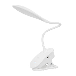 YAGE 5932 Desk Lamp LED Reading Desk Light 14 Led Table Lamp Clip Touch On/off Light Modern Foldable Fixtures Battery White/0-5W