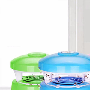 Safe Nonradiative Noiseless LED Mosquito Killer Lamp Night Light Home Desk Mosquito Killer Lamp Light Sky Blue