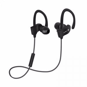Wireless Bluetooth Stereo In-Ear Bass Earphone W/ Mic - Black Black