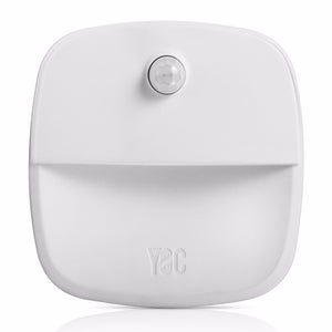 Mini PIR Motion Sensor Light LED Night Light Smart Human Body Induction Nightlight Battery Closet Cabinet Toilet Lamps White
