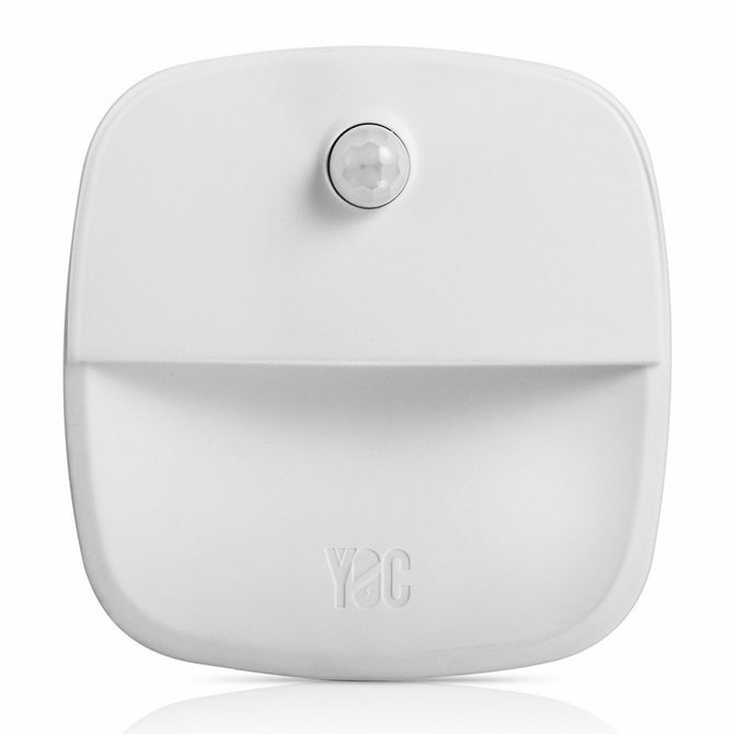 Mini PIR Motion Sensor Light LED Night Light Smart Human Body Induction Nightlight Battery Closet Cabinet Toilet Lamps White