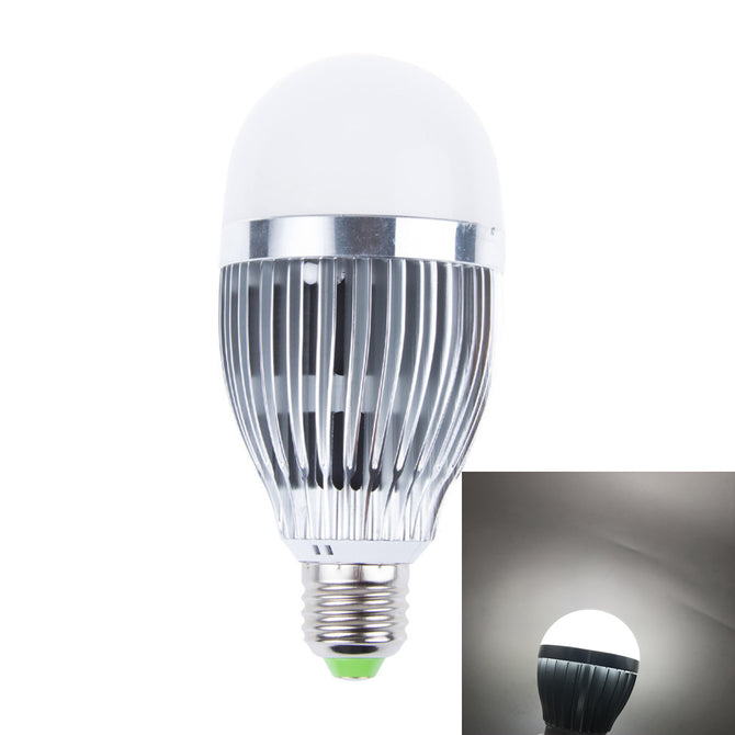 JRLED E27 9W Full Spectrum White Light Plant Growth Lighting Lamp AC85-265V