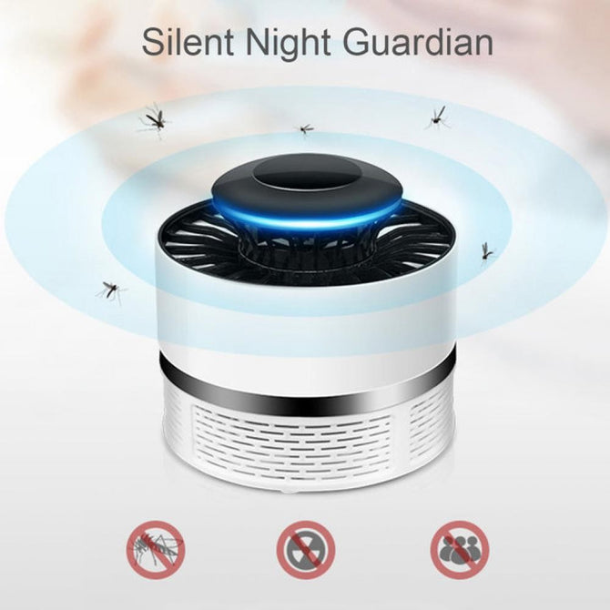 New Household Mute Safety Photocatalyst Mosquito Killer Lamp USB Rechargeable Mosquito Killer Lamp Fly Trap White