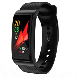 F4 Color UI Screen IP67 Waterproof Intelligent Bluetooth Bracelet with Heart Rate / Blood Pressure / Sleep Monitoring - Black