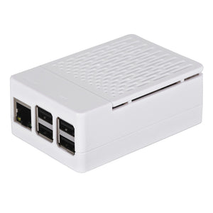 New 2018 ABS Case with Cooling Fan, Heatsink, Simple Removable Top Cover for Raspberry Pi 3 B+ - White