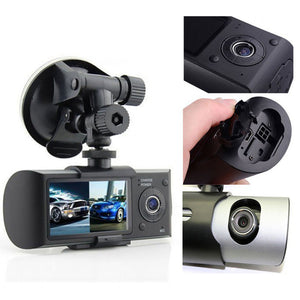R300 2.7" Dual Camera Car DVR Video Recorder with GPS Registrator Car Recorde Car DVR Digital Zoom