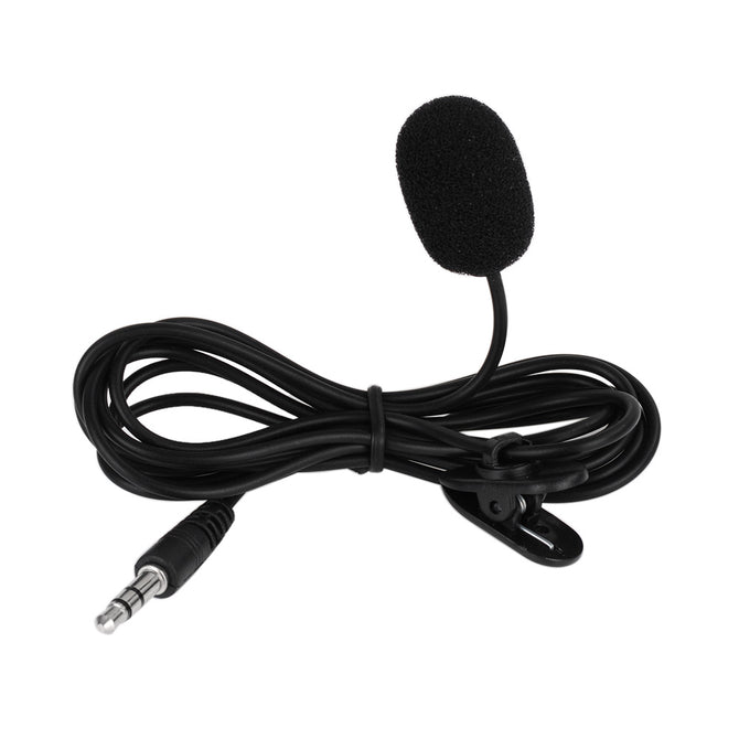 Professional Microfone Lapela Tie Clip Lavalier Microphone 3.5mm Screw Plug Lapel Mic Mike For DSLR Camera UHF Wireless System Black
