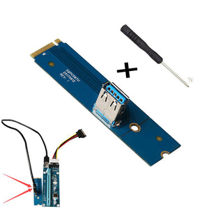 Produino Newest M.2 NGFF to PCI-E X16 Slot Transfer Card Mining Riser Card VGA Extension Line Mining Dedicated Adapter