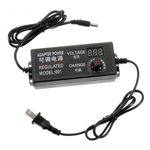 AC/DC Supply 9-24V 3A 72W Adjustable Power Adapter Speed Control Volt Display ALI88 for DC Motor Speed Control, Light Dim