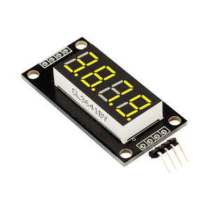 Produino 0.36" 4-Digit LED Display Tube (decimal) 7-segments Yellow TM1637 Disp for Arduino