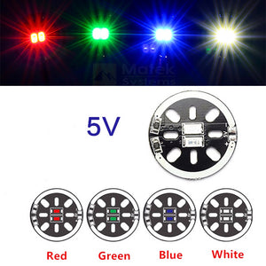 Produino LED X2/5V Motor Mount for 1806 2204 2206 Motor Multicopters Green for RC Drone FPV Racing (2PCS)