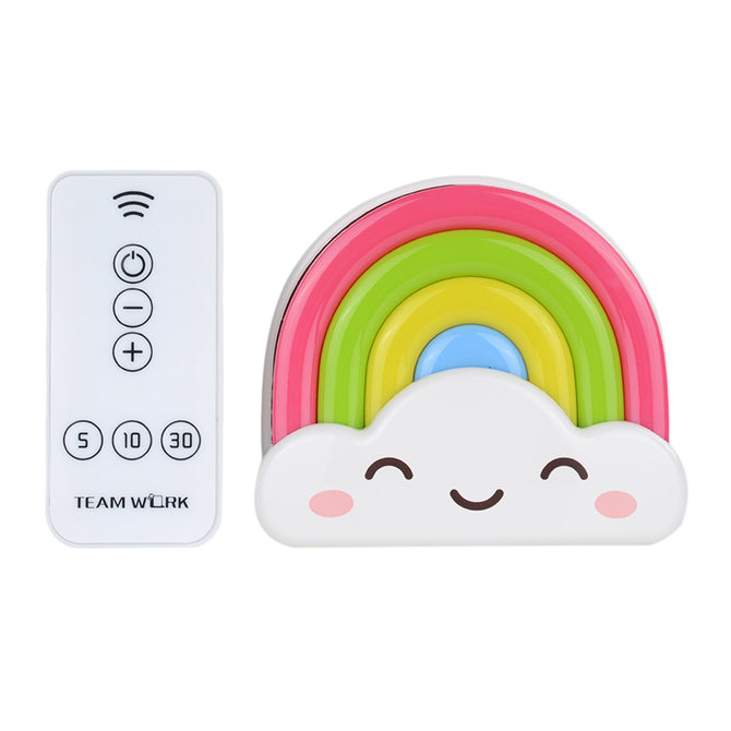 Mini Night Light Rainbow Toddler Nightlight Gift For Kids Sensor Home Decor With Sensor Remote Control White