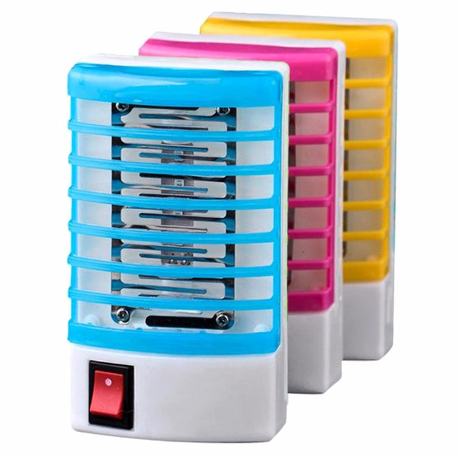 Mini Mosquito Killer Lamps LED Electric Mosquito Fly Bug Insect Trap Killer Zapper Night Lamp Lights Lighting Yellow/EU Plug
