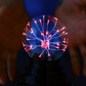 USB Magic Black Base Glass Plasma Ball Sphere Lighting Party Lamp Light With USB Cable
