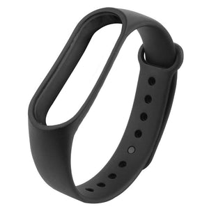 Smart Bracelet TPE + TPU Wrist Strap for Xiaomi Miband 3 - Black