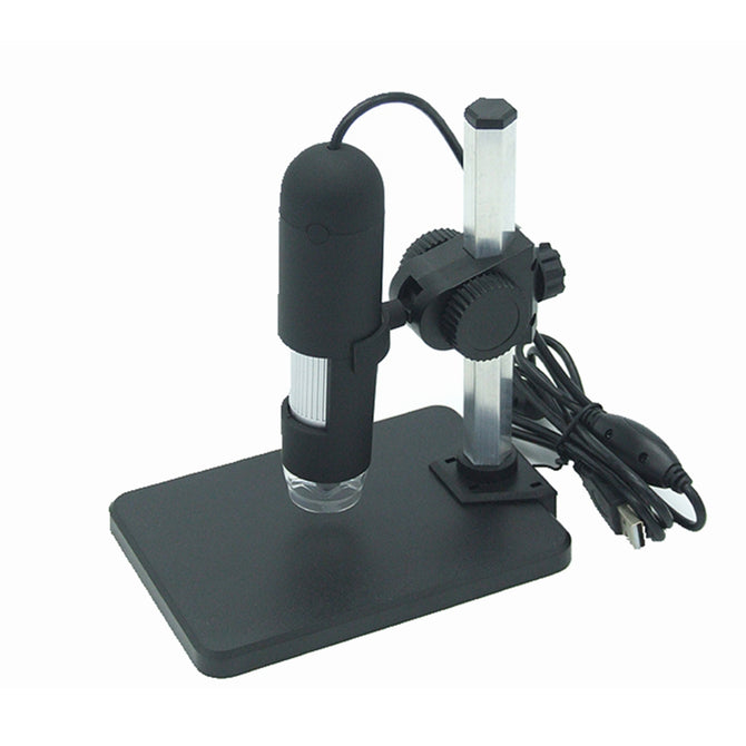 USB Interface 30W 1000X Mini Digital Microscope - Black + White
