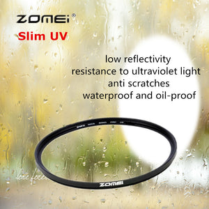 ZOMEI Circular Filter, Slim UV Optical Camera Lens w/ Caliber 77mm