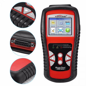KONNWEI KW830 OBD2 / EOBD Diagnostics Auto Scanner Automotive Fault Code Reader Diagnostic Tool Car Detector Red