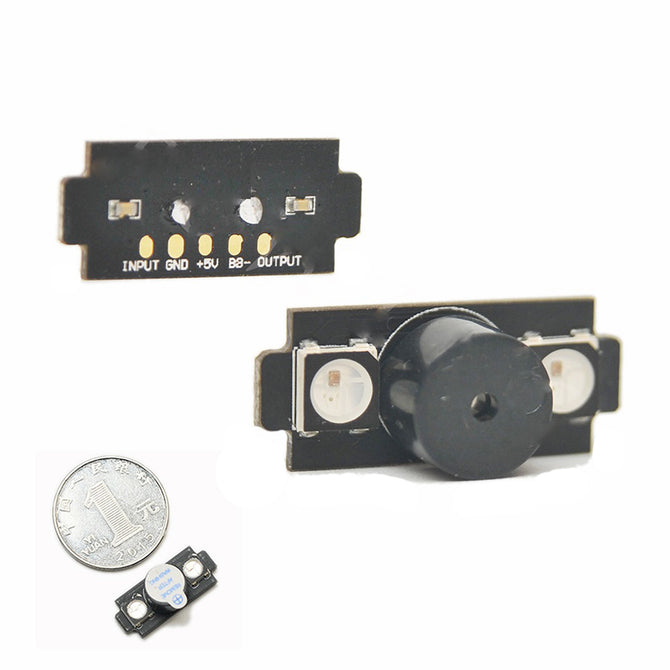 Produino Super Mini 1.38g WS2812 Colorful LED with 5V Active Alarm Buzzer Support Cleanflight Betaflight