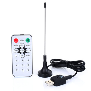 Digital USB 2.0 TV Stick DVB-T RTL2832U + R820T Support SDR ADS-B FM HDTV TV Tuner Receiver Black