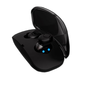 JEDX X18 Wireless Earphone Headphone, Mini Twins Stereo Bluetooth Headset, Invisible Earbuds with Portable Charging Box - Black