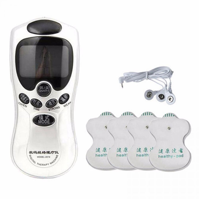 Healthy Care Full Body Pulse Slimming Muscle Relax Digital Electric Meridian Massager White