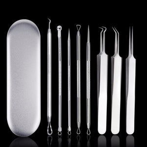 5pcs Acne Needle Tweezers Acne Extractor Remover Removal Tool Kit Set Other
