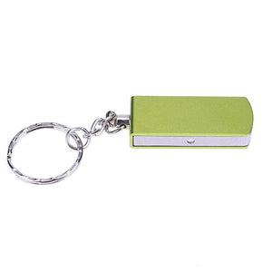 Mini USB2.0 32GB Portable Aluminum Alloy 360 Degree Rotating USB Flash Drive - Green