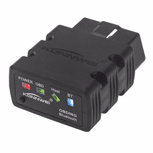 Konnwei KW902 Mini ELM327 Bluetooth OBD-II Car Diagnostic Scan Tools Elm 327 OBD2 Code Reader Scanner Black