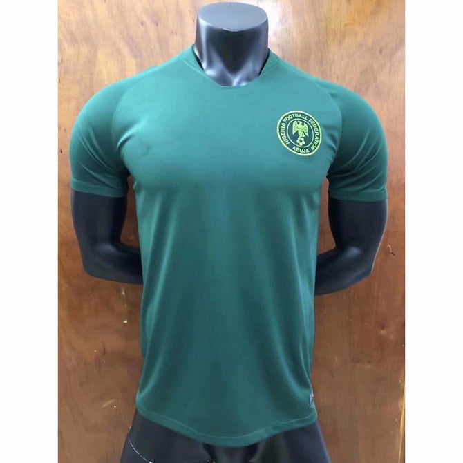 Men's Short Sleeve T-Shirt Nigeria Team The Same Paragraph Jersey Army Green/XL