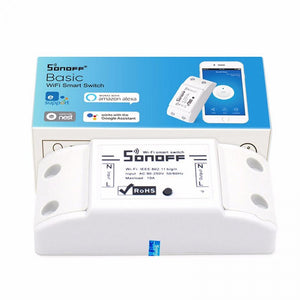 Onoff 10A Wifi Smart Switch Remote Wireless Timer Light Switch Intelligent Universal DIY Smart Home Automation Module White