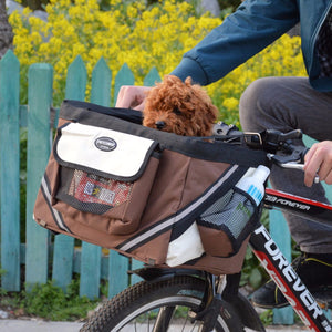 Techome Hot Sale PET Bicycles Carrier Portable Bicycles Basket Dog Puppy Dog ??cat For Small Dog Burgundy
