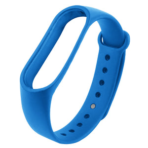 TPE + TPU Replacement Wrist Strap for Xiaomi Mi Band 3 Smart Bracelet - Deep Blue
