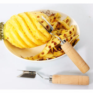 Stainless Steel Fruit Pineapple Peeler Slicers Cutter Pineapple Knife Fruit Salad Kitchen Tools Easy Cleaning Yellow