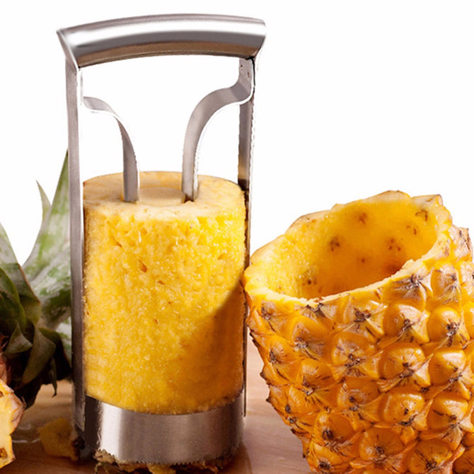 Stainless Steel Pineapple Peeler Peel Core Tools Fruit Vegetable Knife Gadget Kitchen Accessories Peeler Cutter Silver