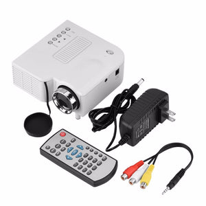GM40 Manual Focusing Home Theater Projector, 16:9/4:3 1080P 20-80in Picture Video Projector Color1