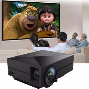 GM60 Mini LCD LED Projector, 1000LM 800 X 480 Pixels 1080P HD Projection Home Theater Projector Color1