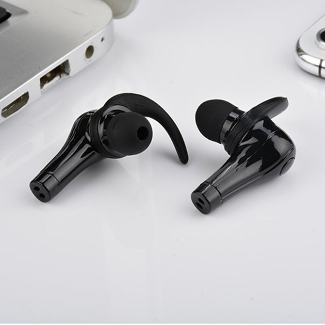 JEDX QY1 Bluetooth Earphone TWS True Wireless Earbuds Bluetooth 4.2 EDR Stereo Earphones - Black