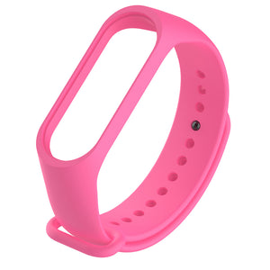 Replacement TPE + TPU Wrist Strap for Xiaomi Mi Band 3 Smart Bracelet - Deep Pink