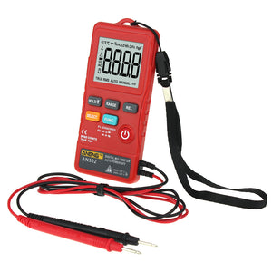 ZHAOYAO AN302 Portable Slim Card Type Digital Multimeter 8000 Counts AC DC Voltmeter Ohm Voltage Frequency Meter with LED Light