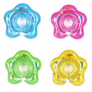 Baby Swimming Pool Accessories Baby Tube Ring Swim Neck Ring Safety Infant Float Circle For Bathing Inflatable 0-3 Years Multi
