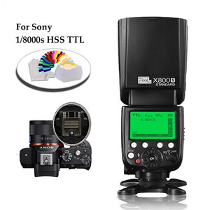 X800S Standard 2.4G Wireless GN60 TTL HSS Camera Flash Speedlite For Sony A7 A77 A7R RX1 A6000 A6300 DSLR Vs X800N Yongnuo