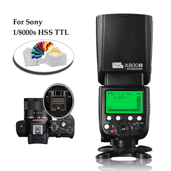 X800S Standard 2.4G Wireless GN60 TTL HSS Camera Flash Speedlite For Sony A7 A77 A7R RX1 A6000 A6300 DSLR Vs X800N Yongnuo